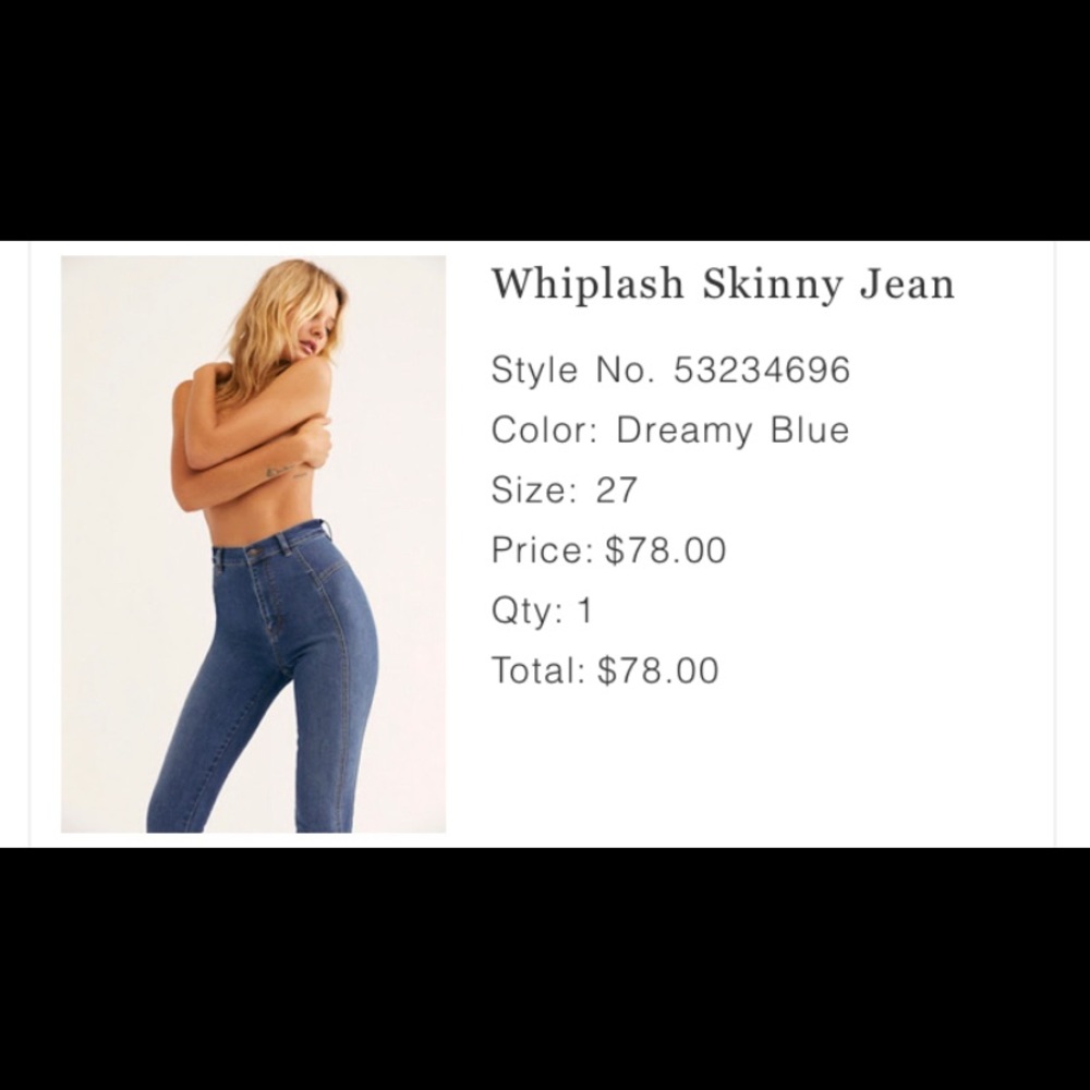 Free People Skinny Highwaisted Jeans